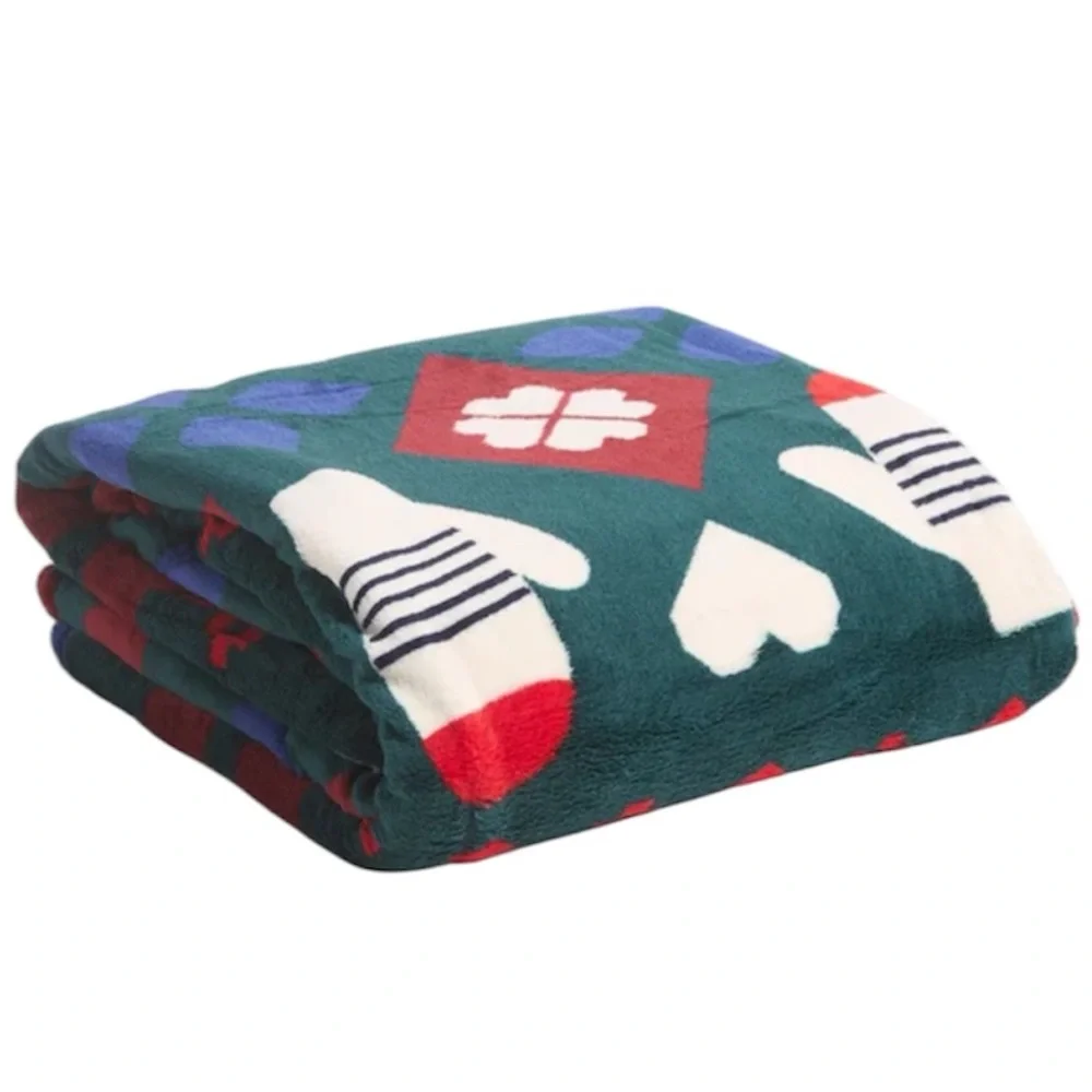 Vera Bradley Cozy INTARSIA MITTENS Throw